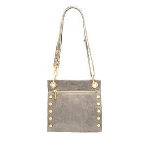 Hammett Medium Leather Tony Bag in Pewter